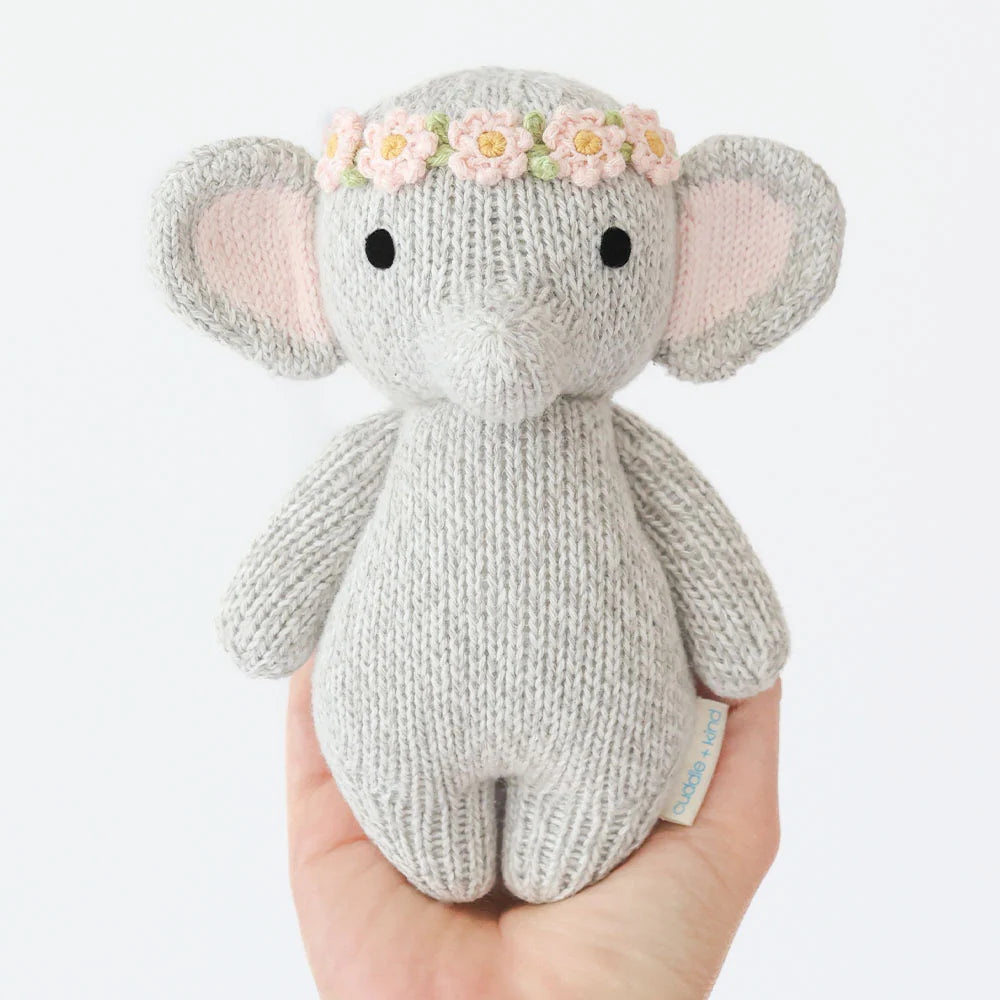 Baby Elephant - Blush Floral | Cuddle & Kind