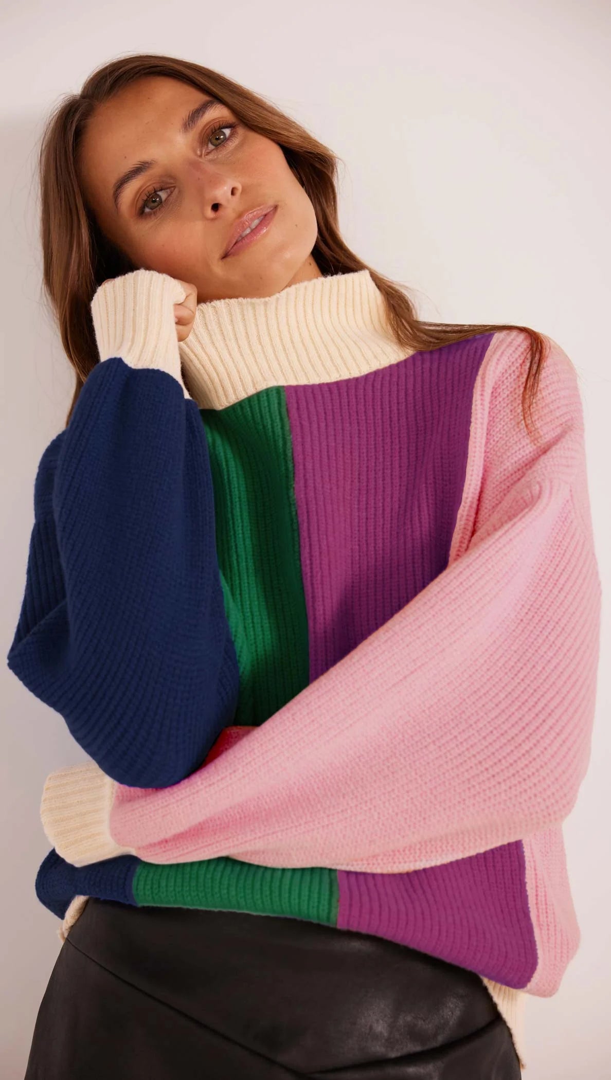 Kelsey Colour-block Knit Sweater | MINKPINK