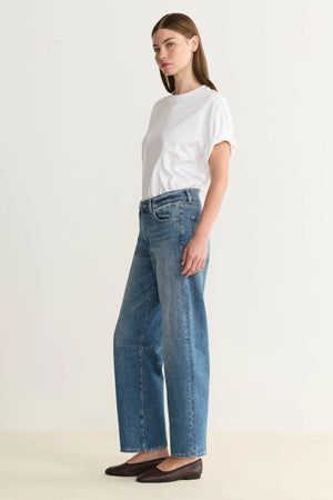Soft Curve Barrel Jeans - Sadie Wash | Warp & Wefty