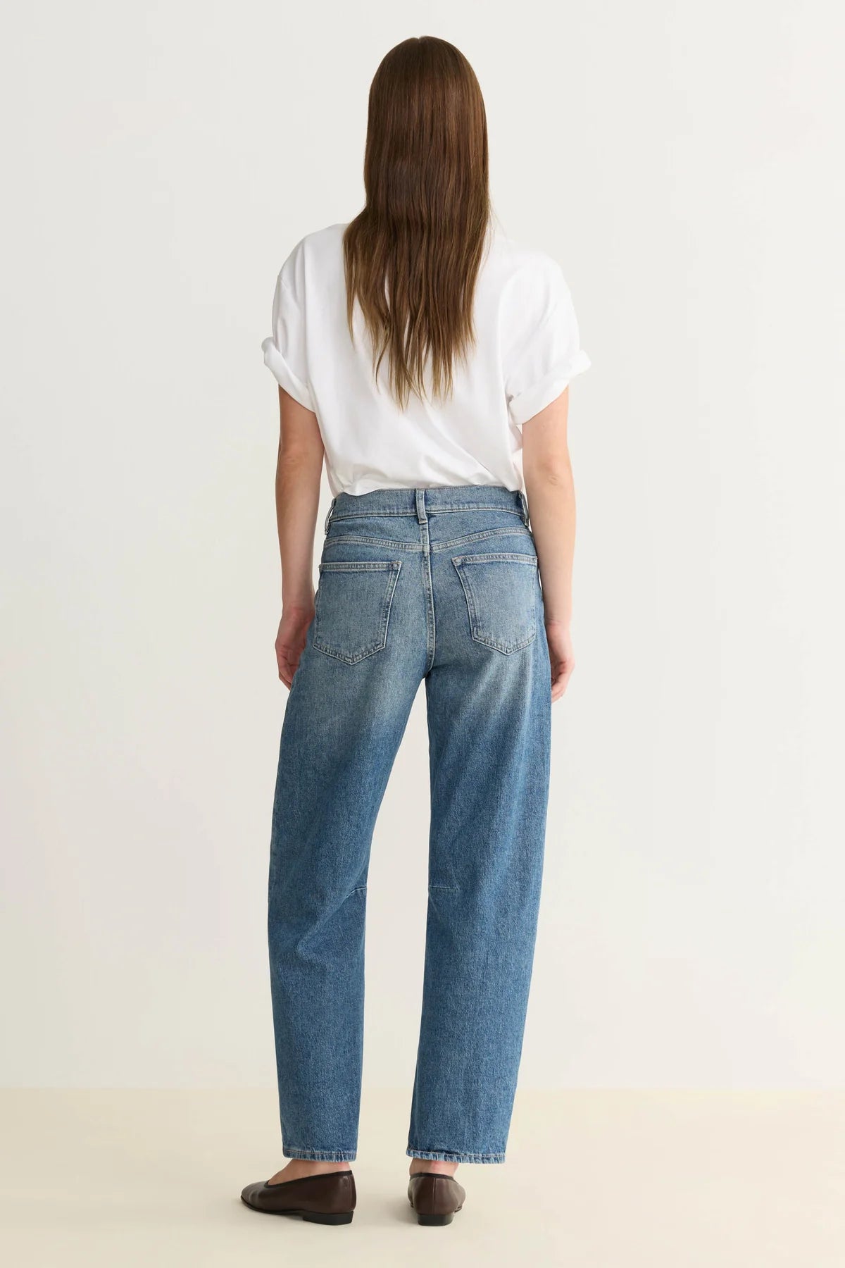 Soft Curve Barrel Jeans - Sadie Wash | Warp & Wefty