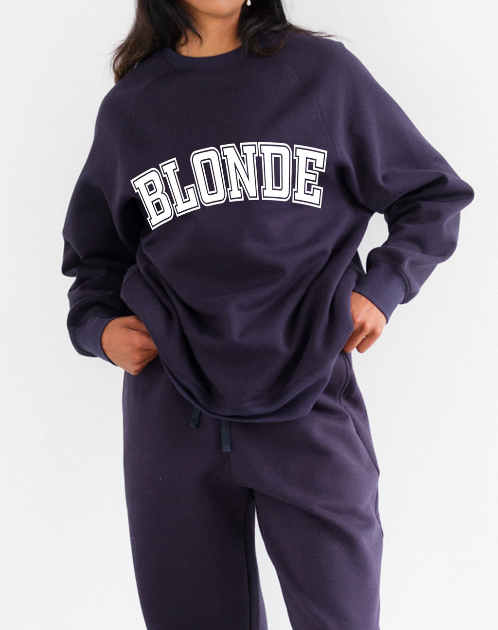 "Blonde" Varsity Hair Colour Not Your Boyfriend's Crew - Navy | BTL