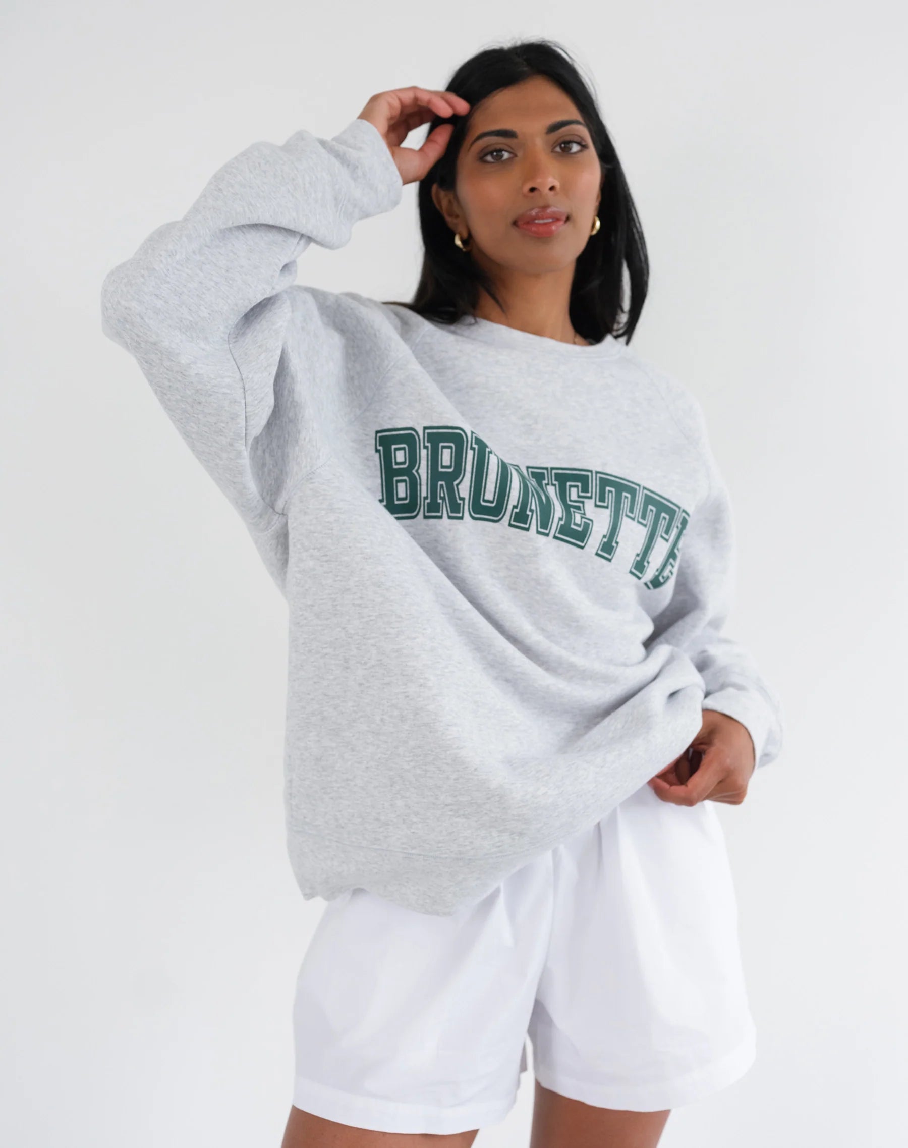 "Brunette" Varsity Hair Colour Not Your Boyfriend's Crew - Grey W/ Green | BTL