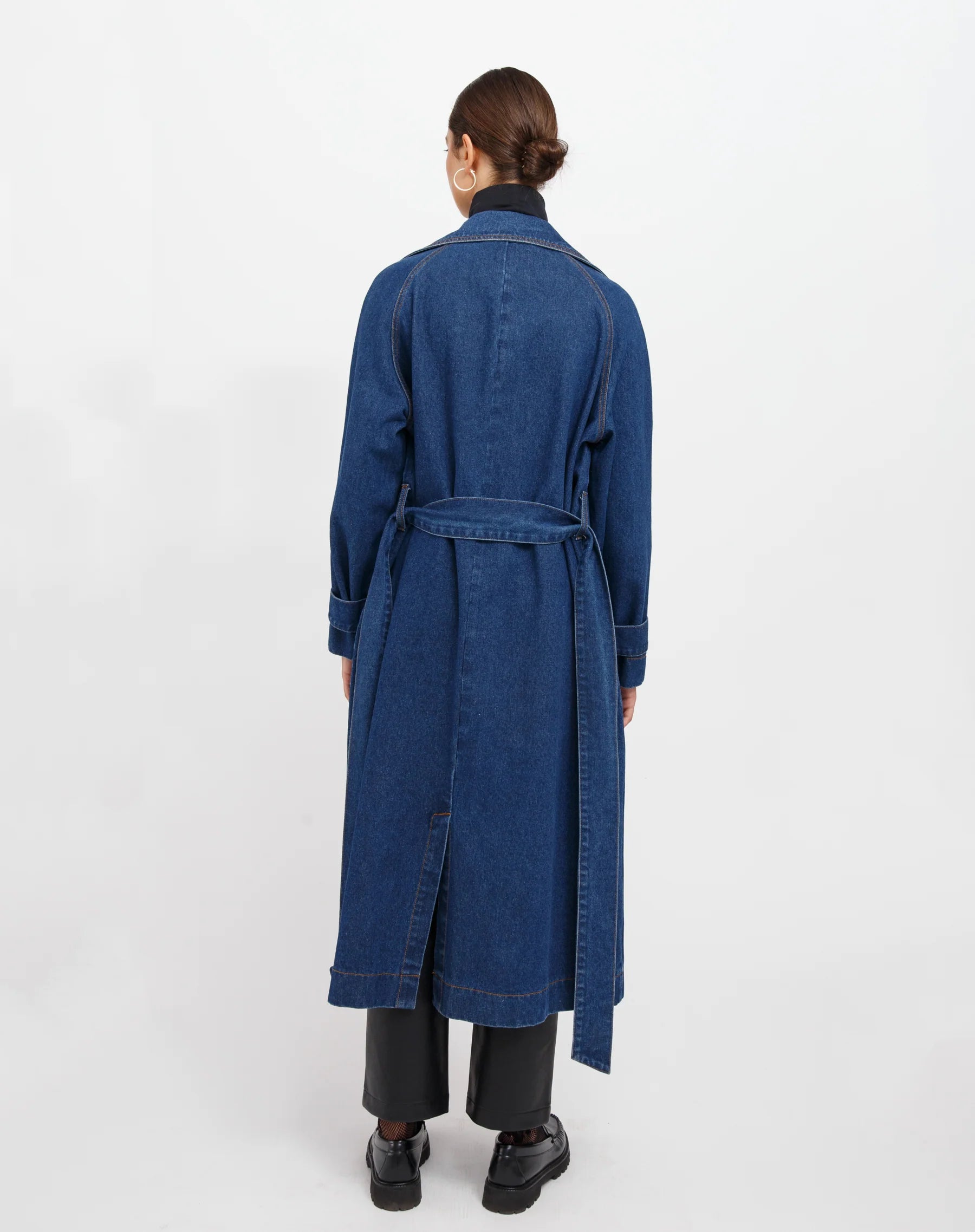 Caitlin Denim Trench Coat | BTL