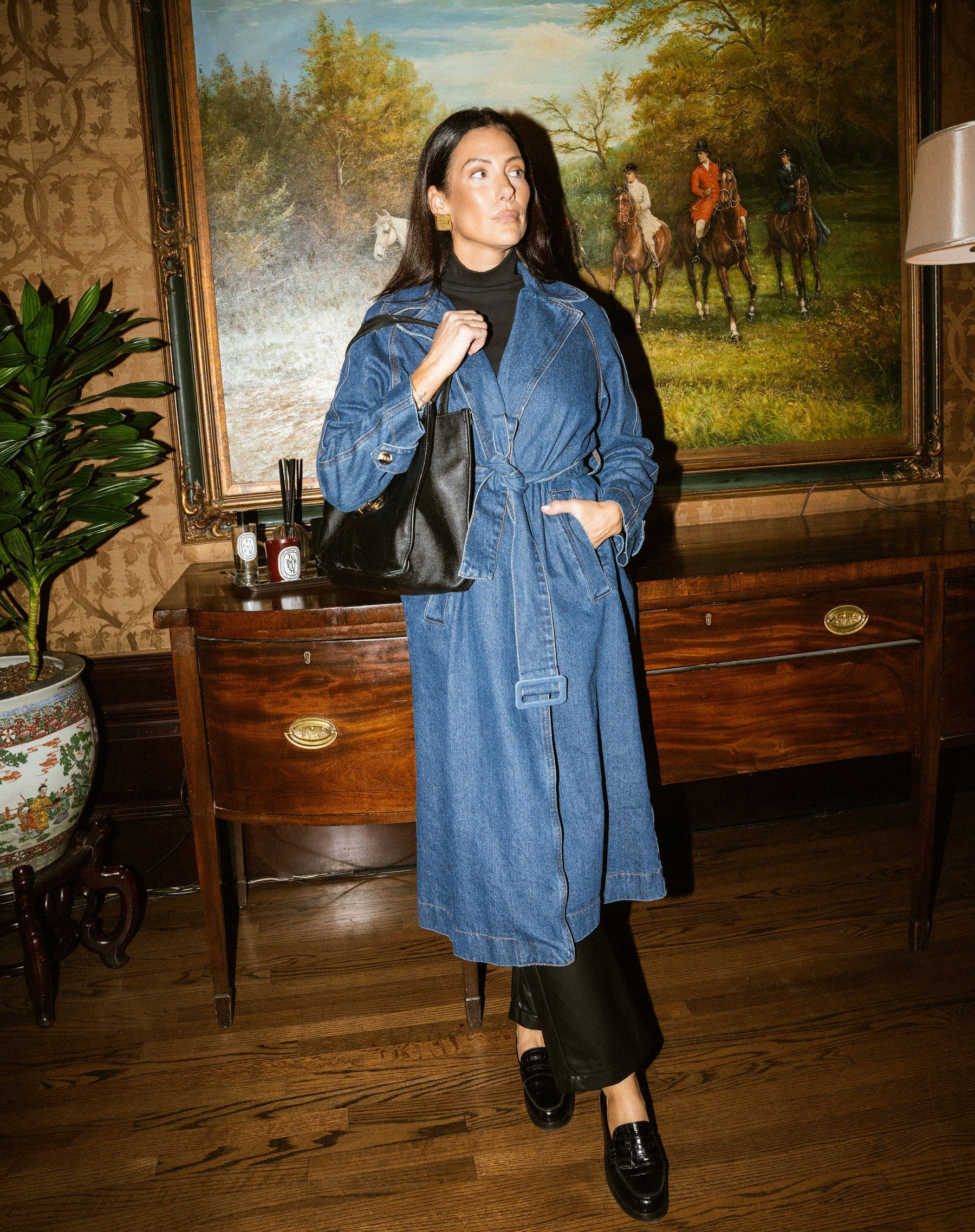 Caitlin Denim Trench Coat | BTL