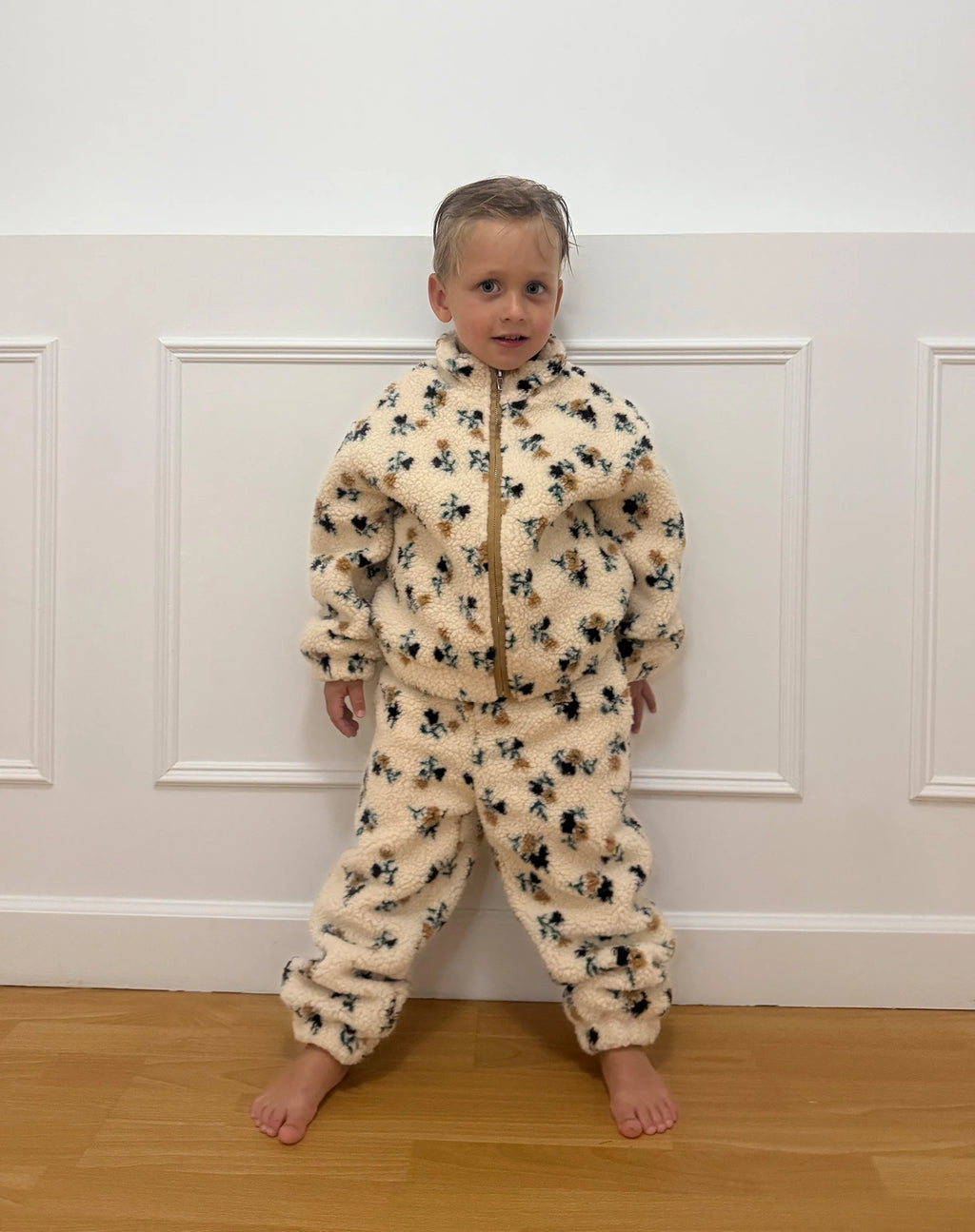 Kids Floral Sherpa Jacket | BTL