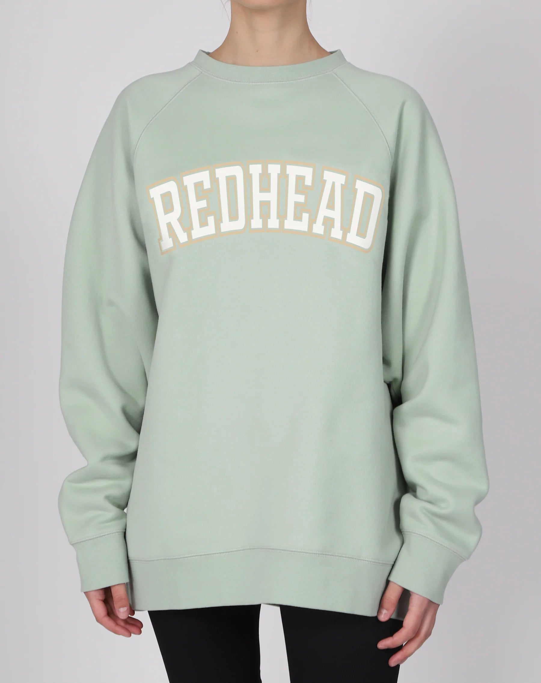 The "REDHEAD" Not Your Boyfriend's Crew Neck Sweatshirt | Sage - BTL