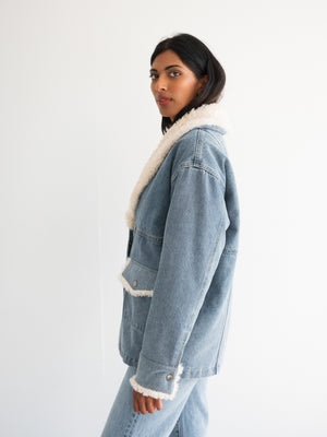 Denim Sherpa Jacket | BTL