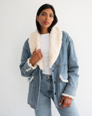 Denim Sherpa Jacket | BTL