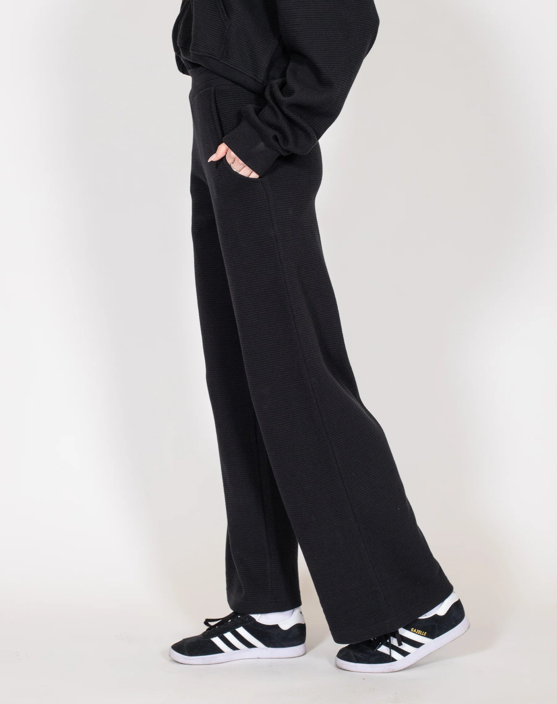 Waffle Wide Leg Pant | BTL