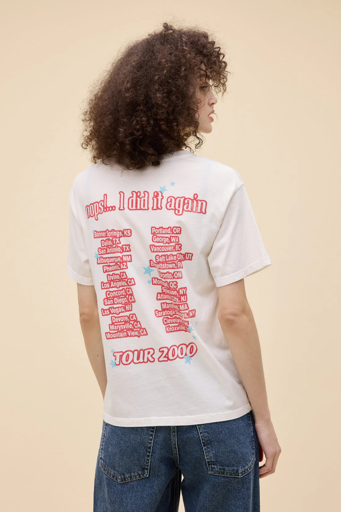 Britney Spears Opps I Did It Again - Boyfriend Tee | Daydreamer LA