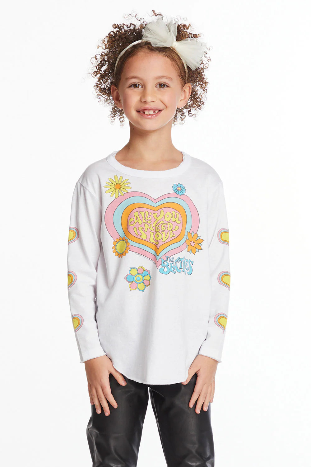 The Beatles All You Need Is Love Girls Long Sleeve Tee | Chaser Brand