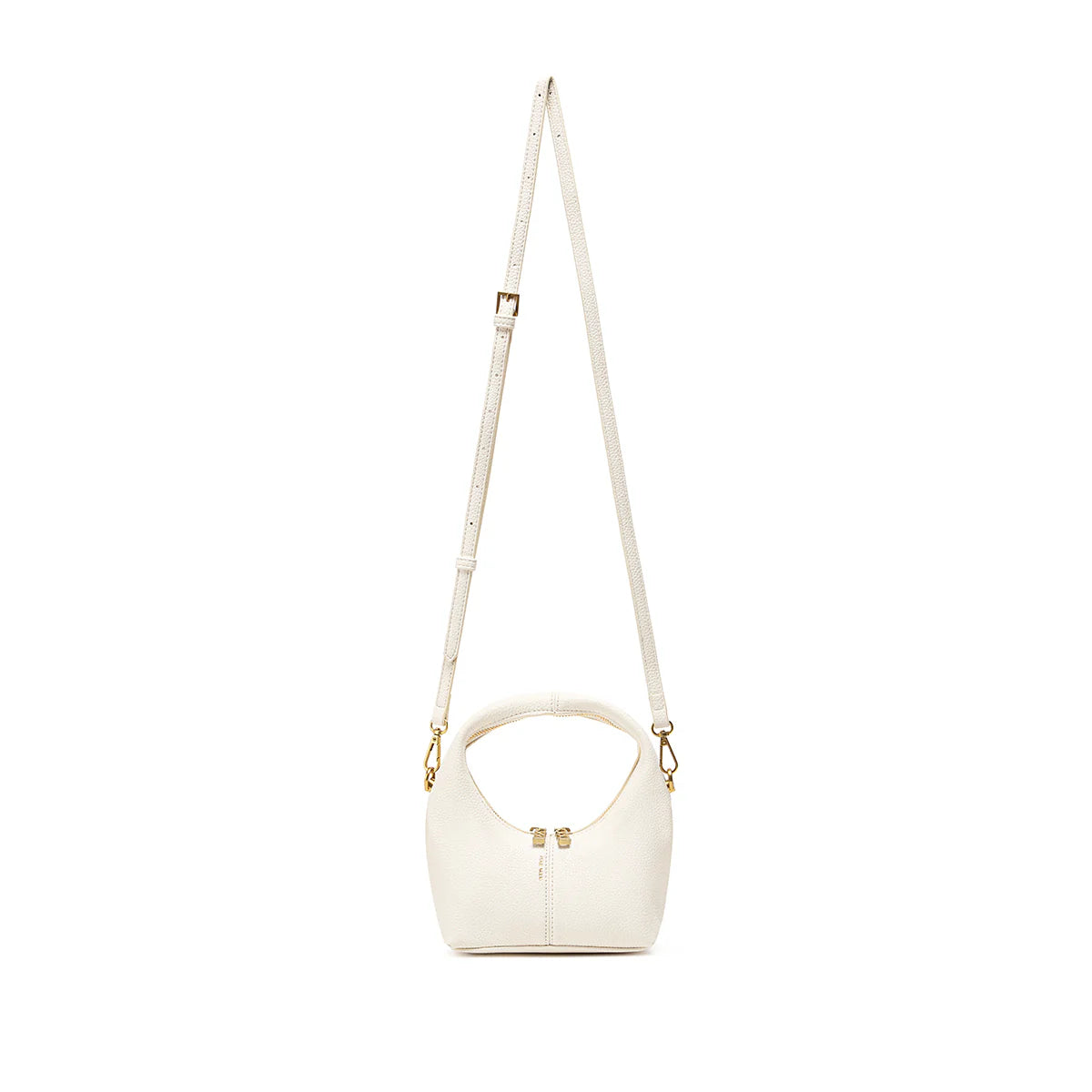 Circle Crossbody Bag - Cream Pebbled | Pixie Mood