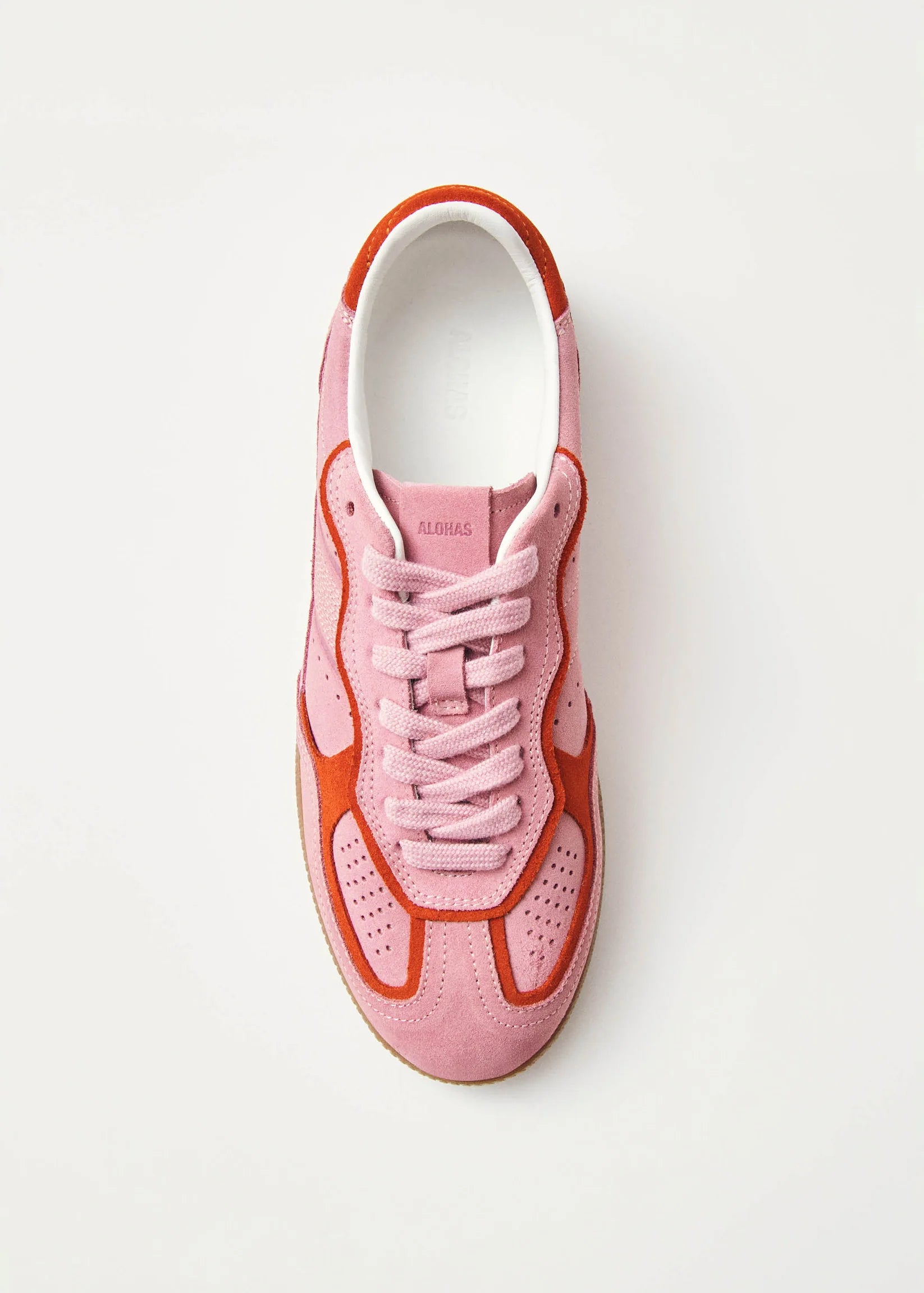 Sea Pink Leather Sneakers | Alohas
