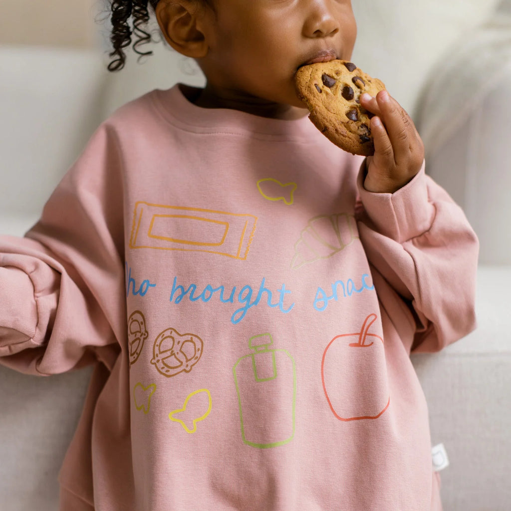 Snacks Crewneck - Pink | Roobear