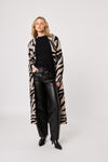 Rashad Long Cardigan - Shadow Zebra | John & Jenn