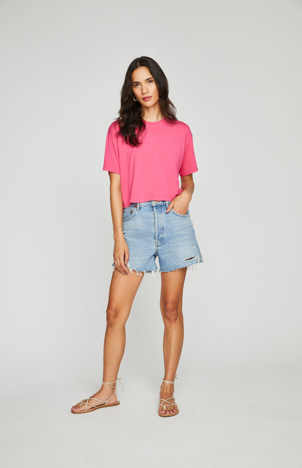 Logan Tee - Fuchsia | Gentle Fawn