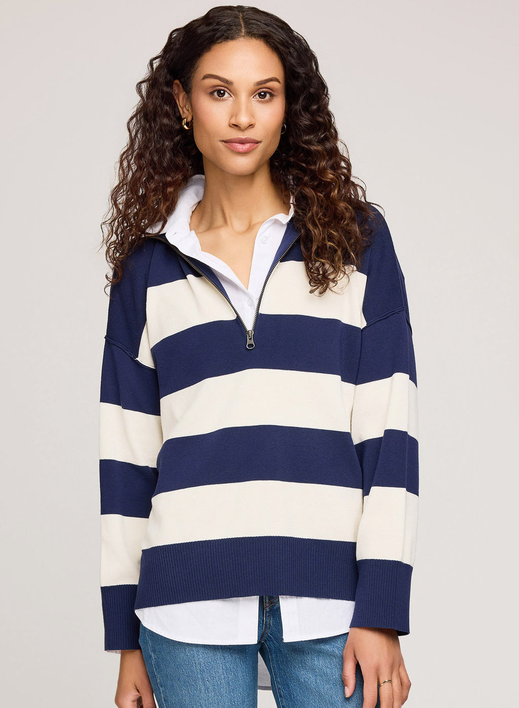 Idris Half-Zip Sweater | Gentle Fawn