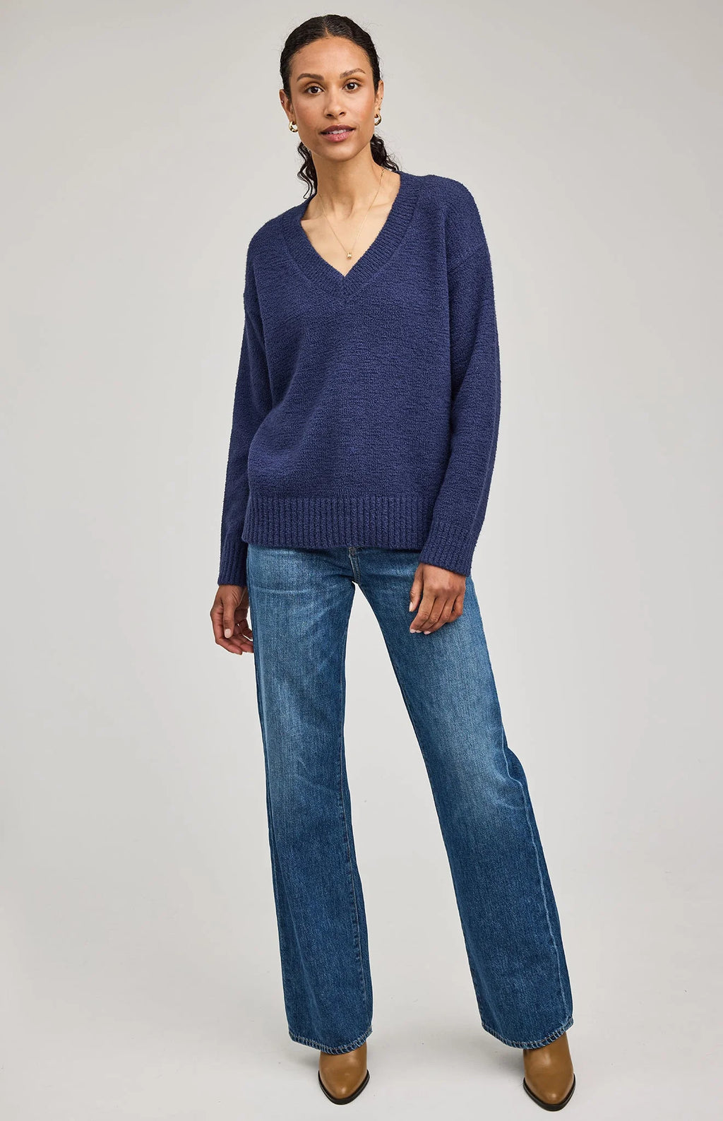 Tilda V-Neck Sweater | Gentle Fawn