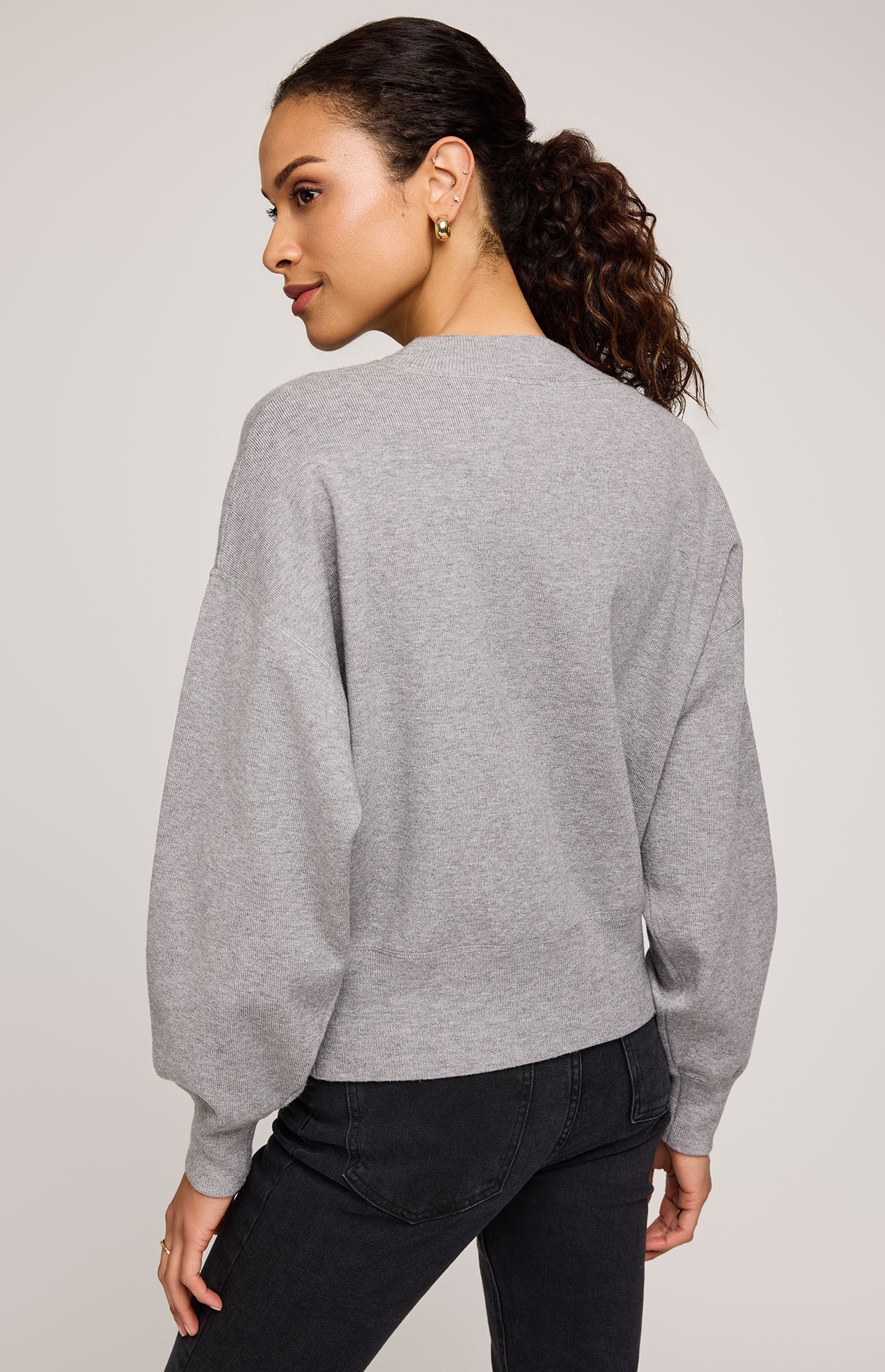 Alfie Crewneck Sweater - Heather Grey | Gentle Fawn