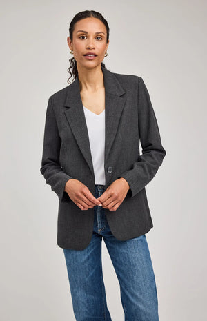 Jeanie Blazer - Heather Charcoal | Gentle Fawn