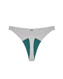 High Rise Thong - Grey | Huha