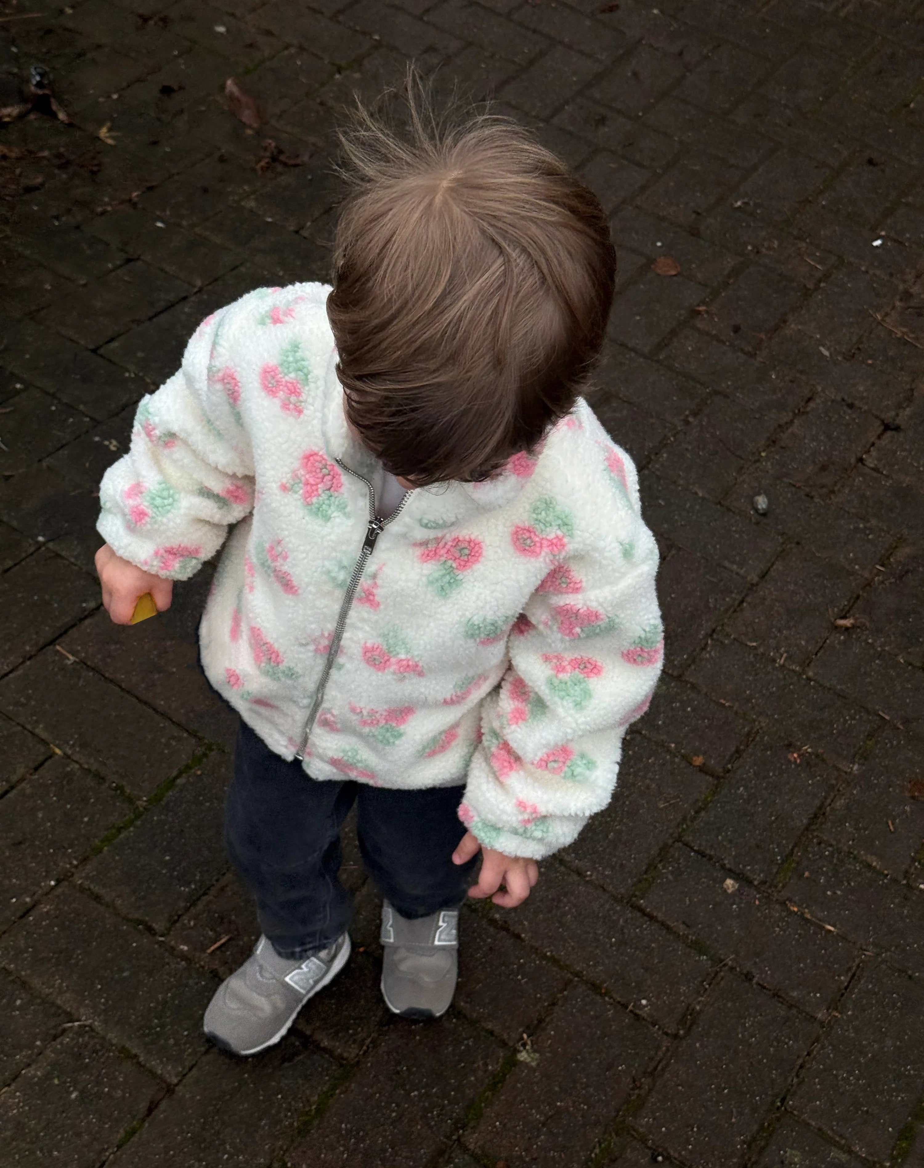 Kids Floral Sherpa - White & Pink | BTL