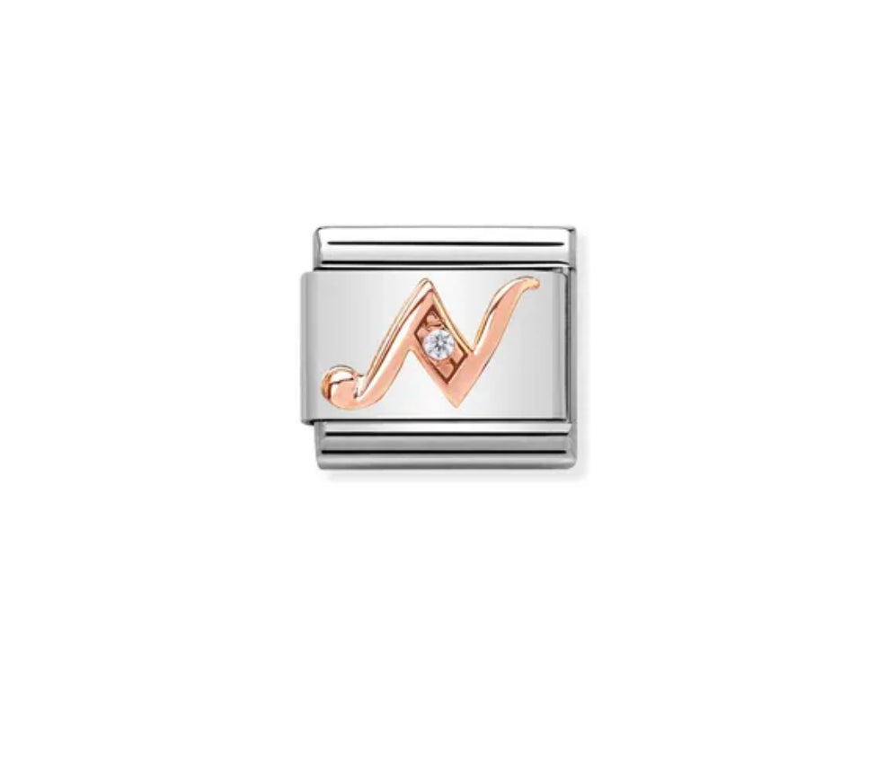 Rose Gold Letters - Composable Link | Nomination Italy