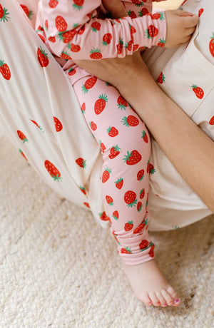 Strawberry Bamboo Two-Piece PJs | Roobear