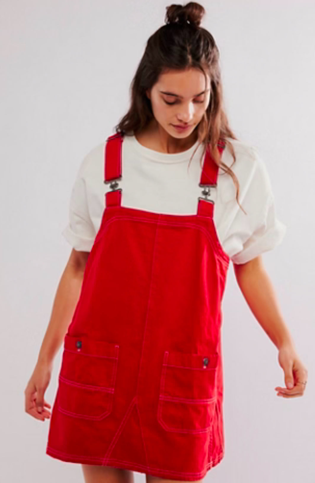 We The Free Overall Smock Mini - Heart Eyes | Free People