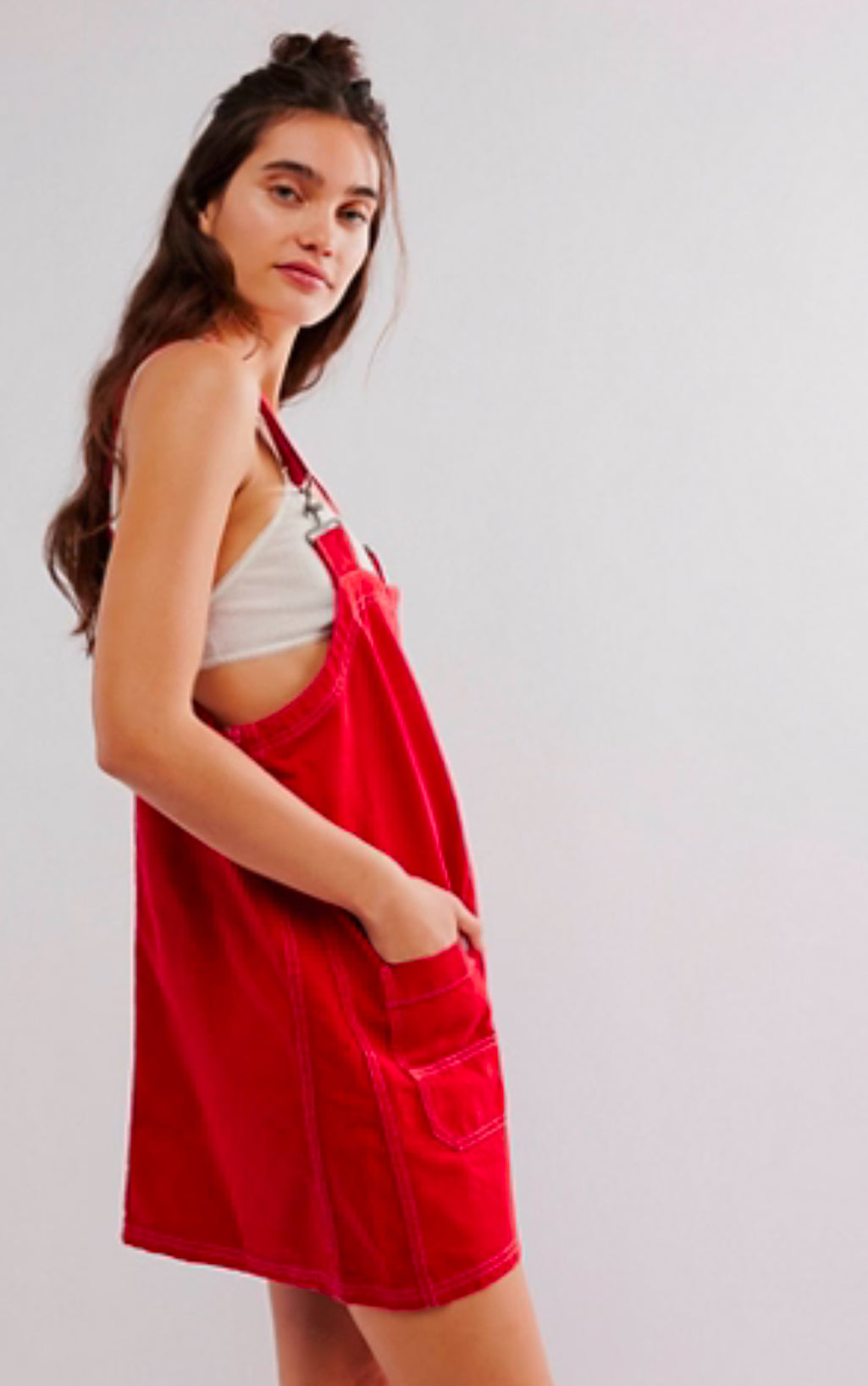 free people heart eyes mini dress Free People Shortall Minidress In Heart Eyes