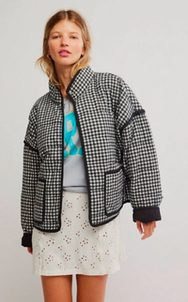 Chloe Jacket - Raven | Free People – Belle's Boutique Muskoka