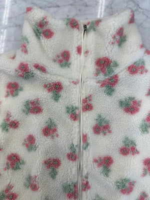 Floral Sherpa - White & Pink | BTL