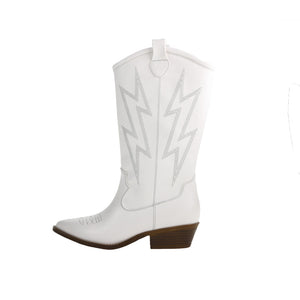 Josea Western Boot - White | Chinese Laundry