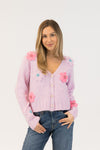 Floral Cardigan - Pink/Purple | Lyla & Luxe