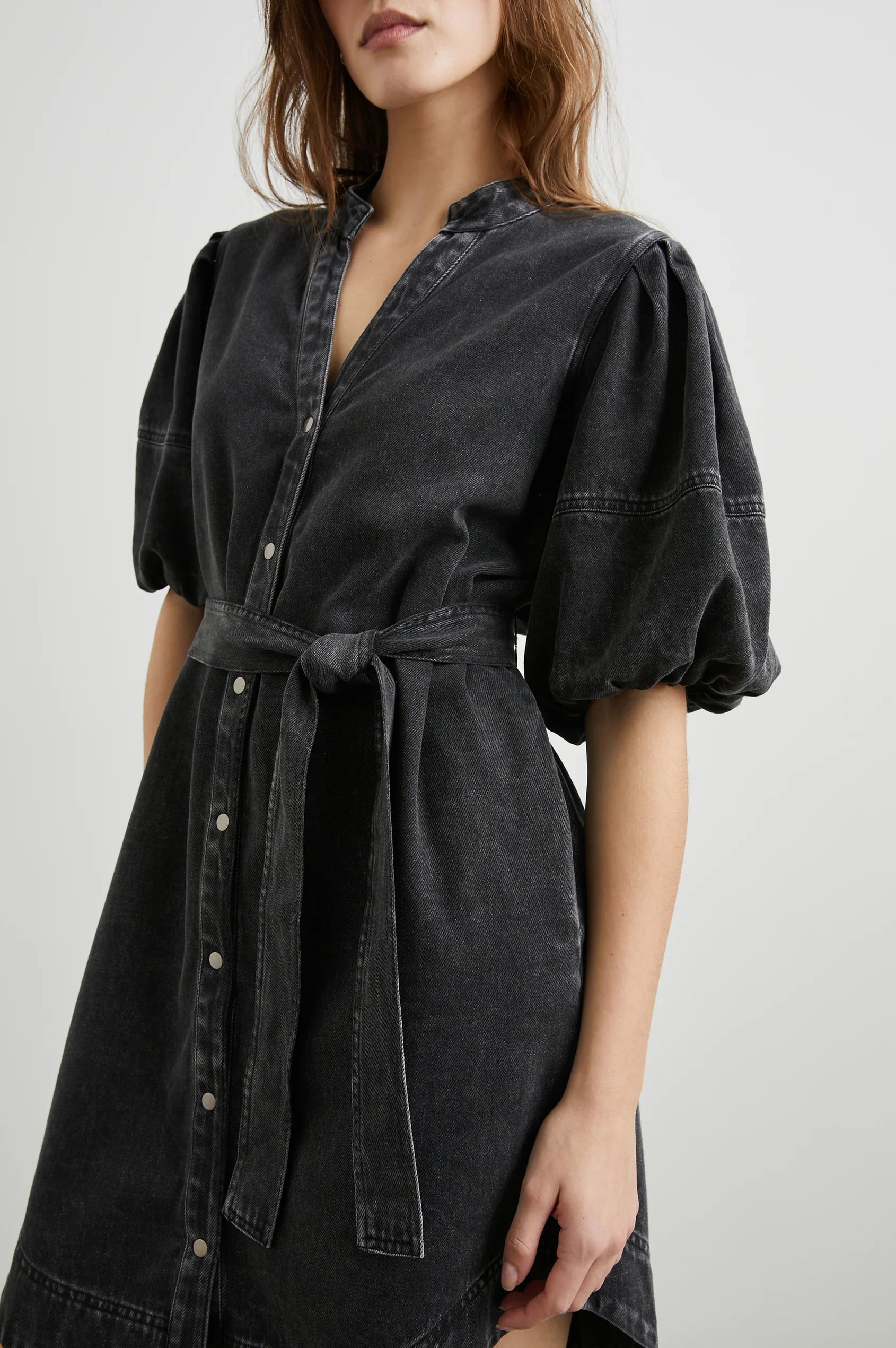 rails black denim dress Rails Ladera Studded Denim Mini Dress
