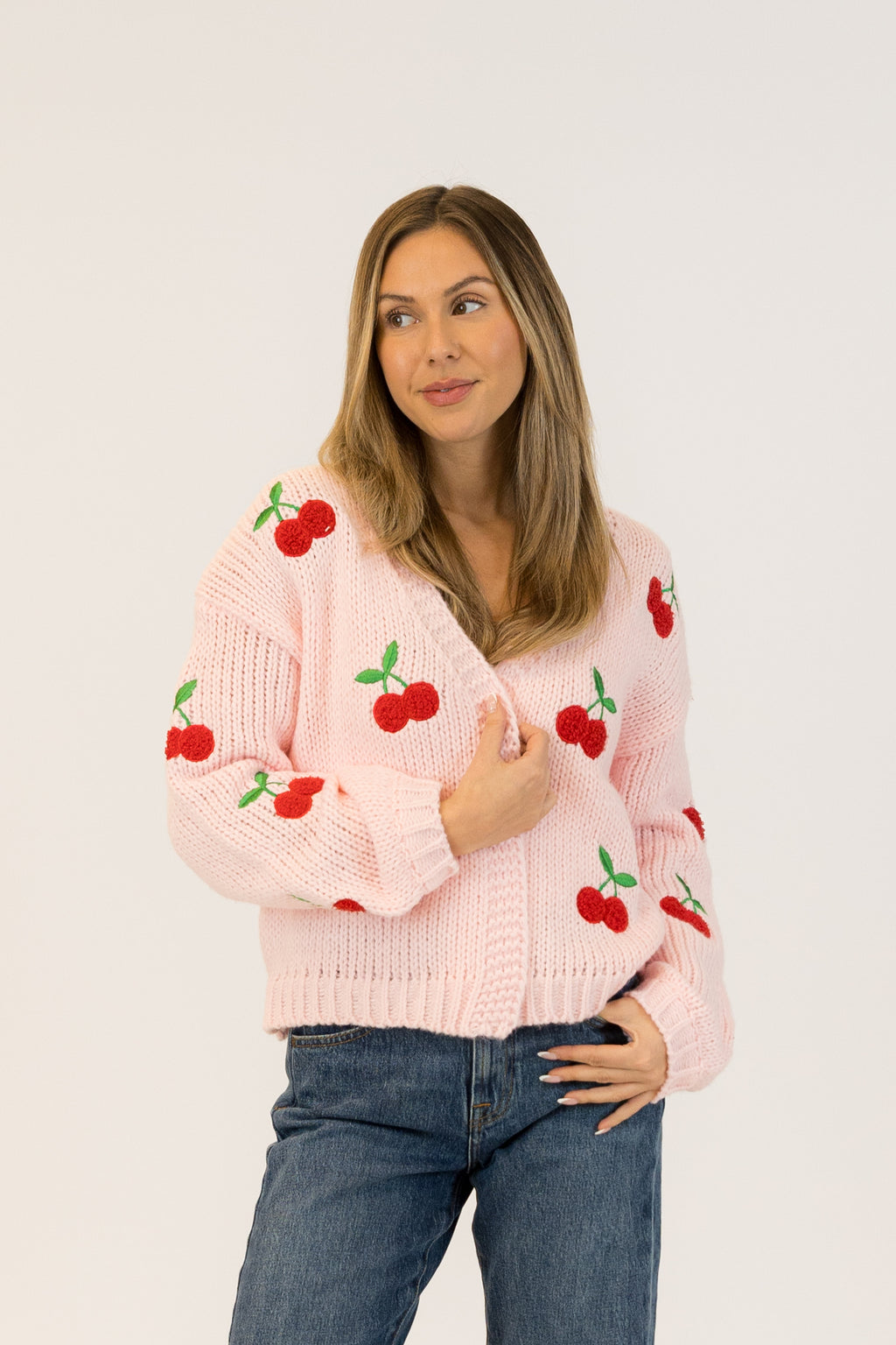 Lexi Cherry Cardigan | Lyla & Luxe