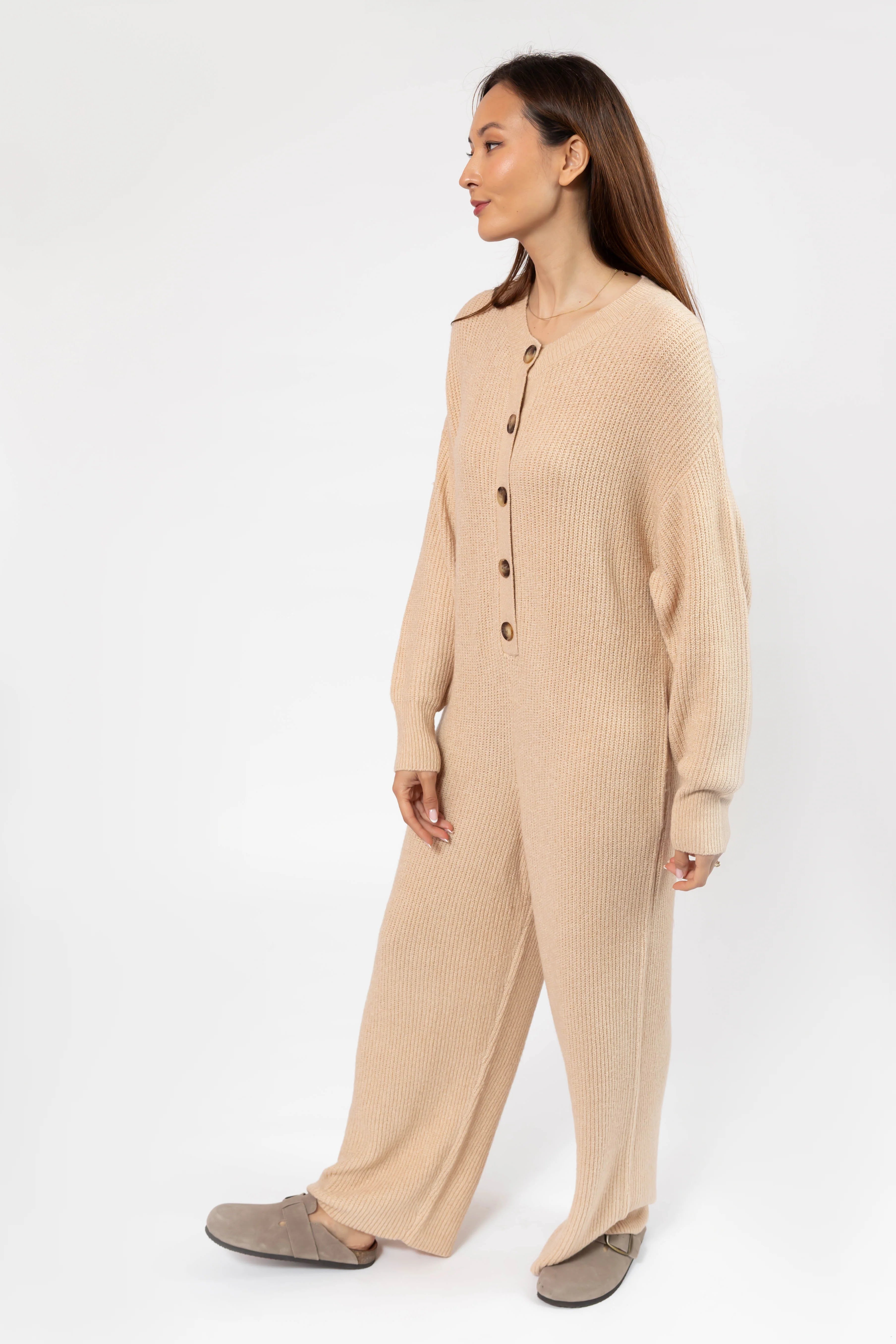 Ribbed Wide Leg Romper | Smash & Tess