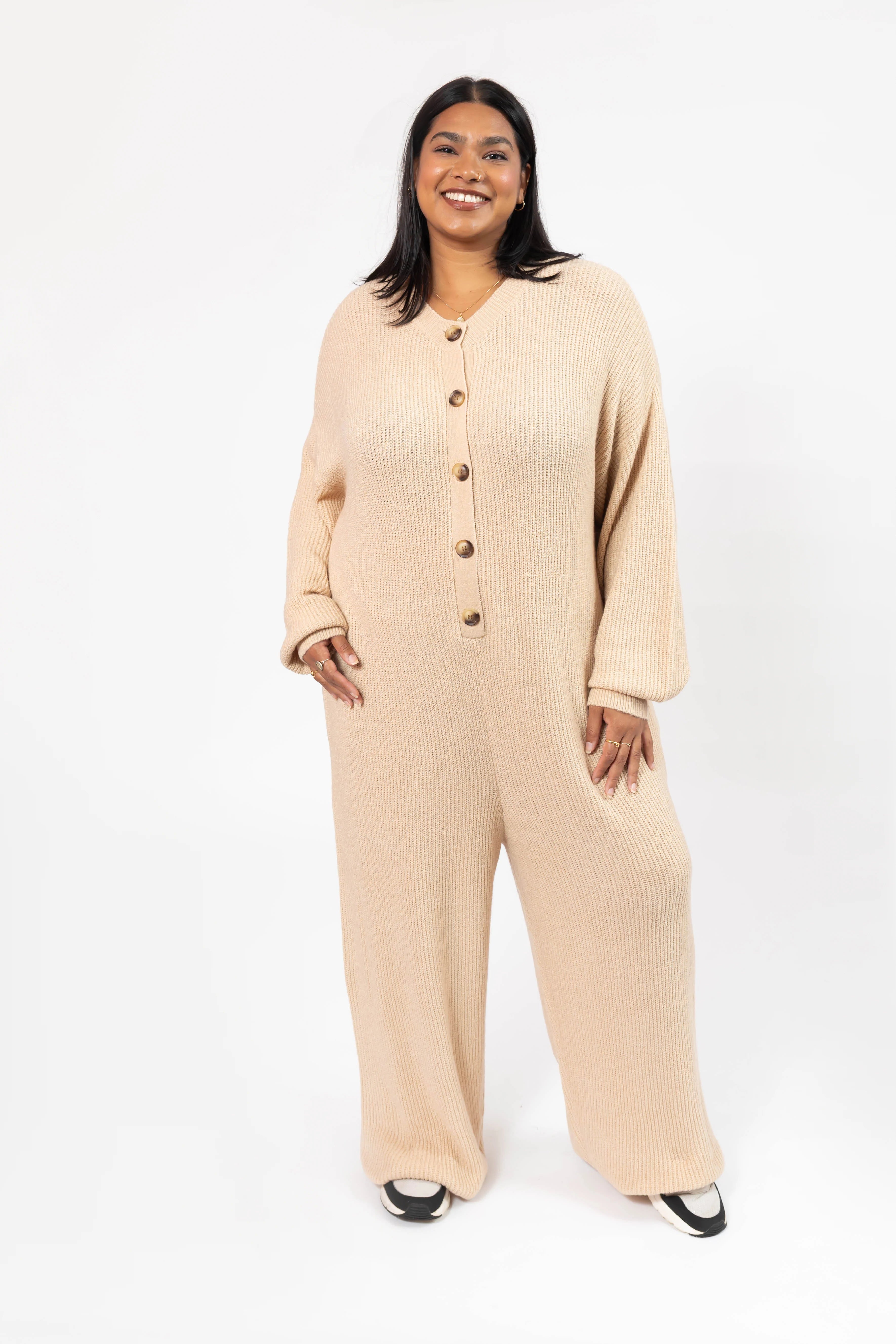 Ribbed Wide Leg Romper | Smash & Tess