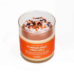 Pumpkin Spice Vibes Only Donut Candle - Candier