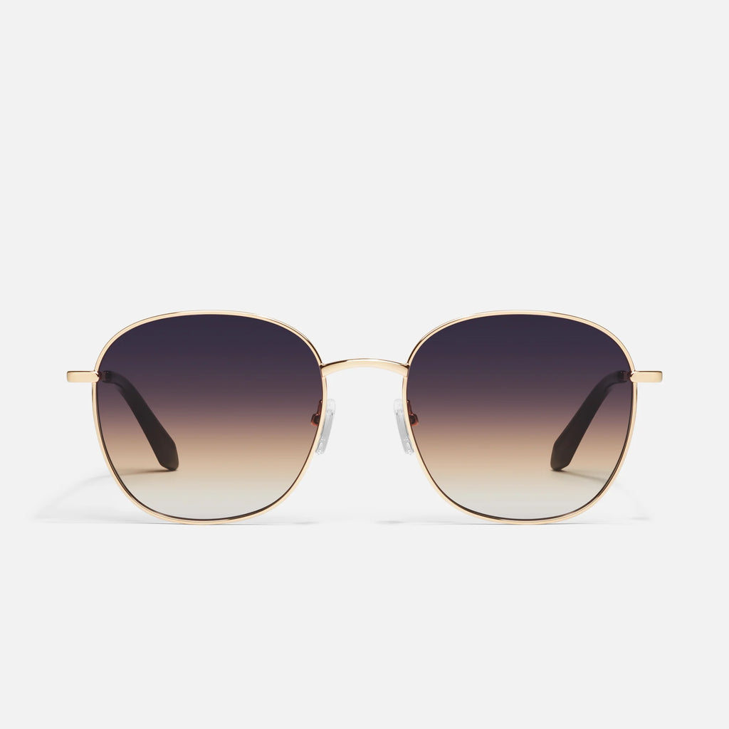 Jezabel - Gold Frame/ Futuredusk Poppy Lens | Quay Australia