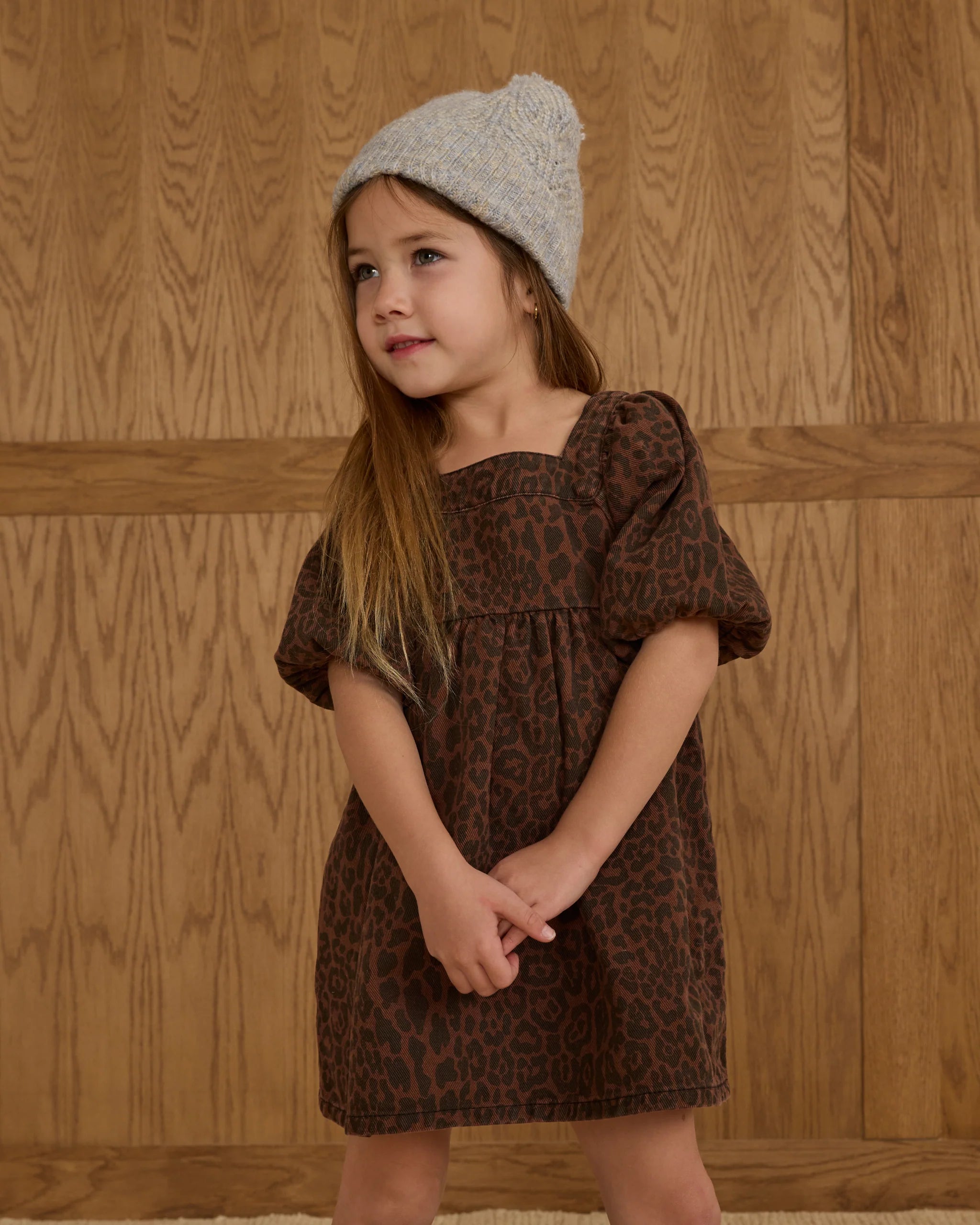 Greta Dress Leopard | Rylee & Cru
