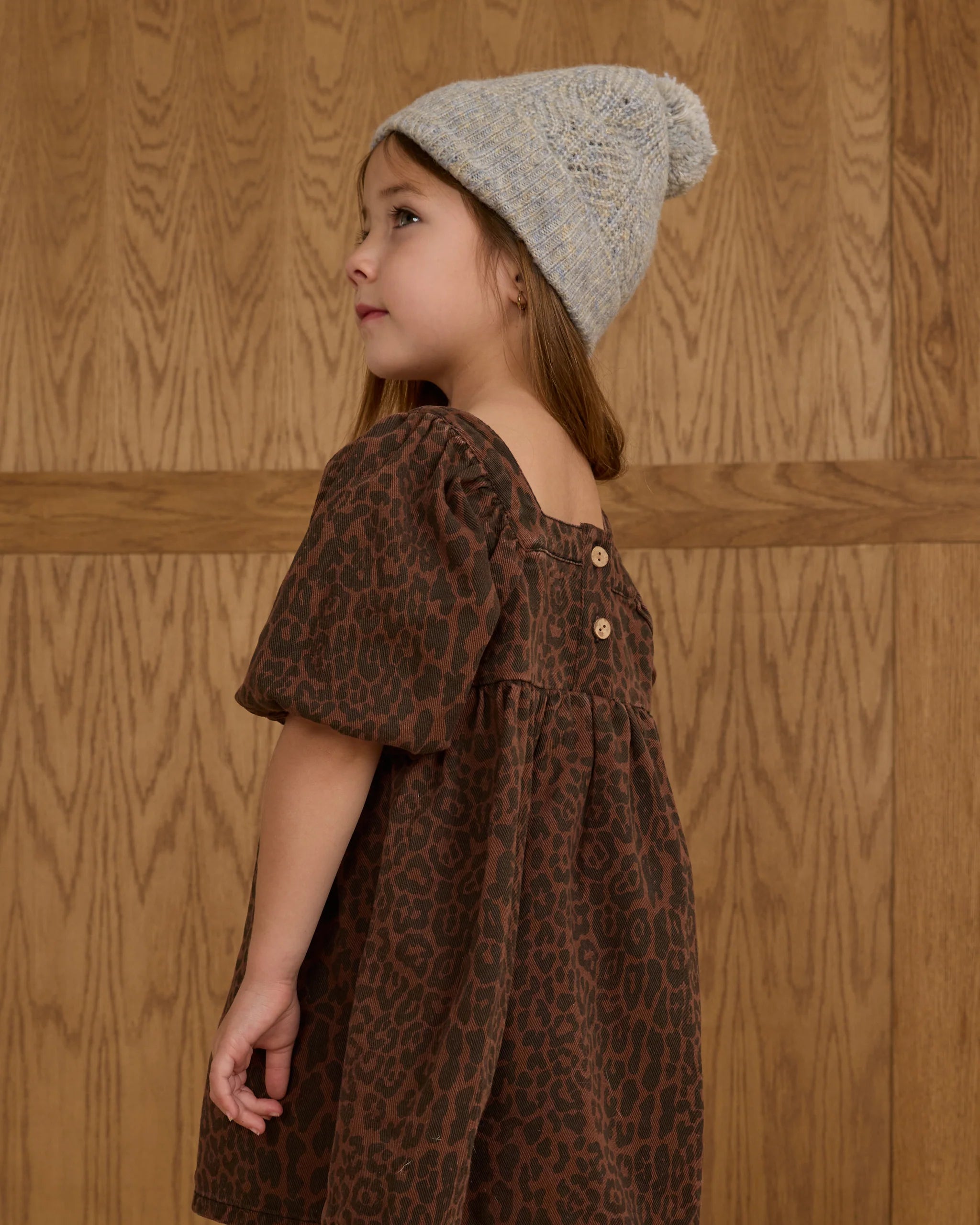 Greta Dress Leopard | Rylee & Cru