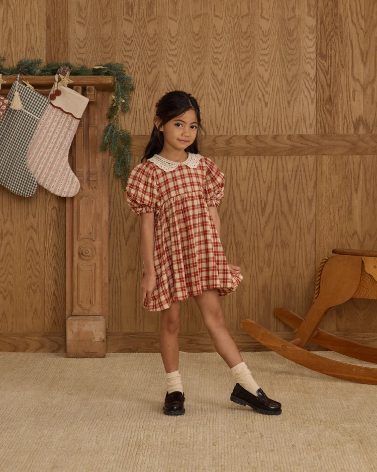 Heidi Dress - Red Plaid | Rylee & Cru