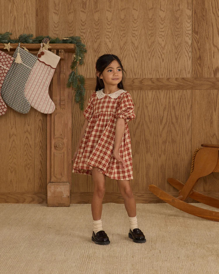 Heidi Dress - Red Plaid | Rylee & Cru
