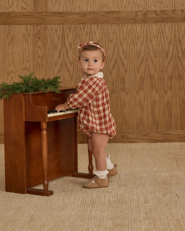 Heidi Romper - Red Plaid | Rylee & Cru