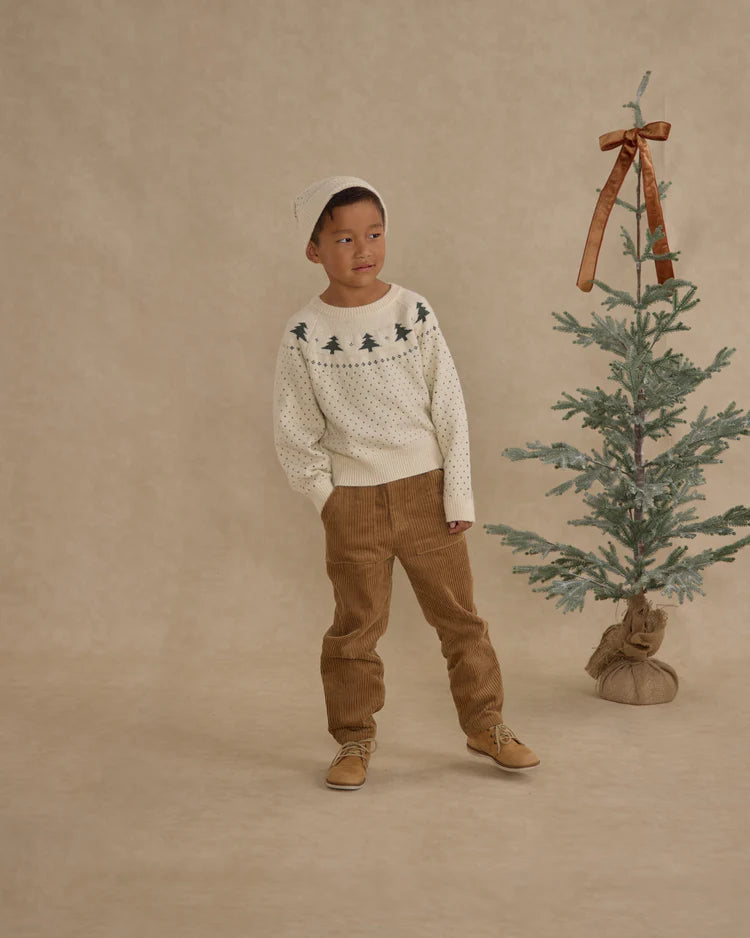 Fair Isle Sweater Kids - Trees | Rylee & Cru