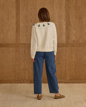 Fair Isle Sweater - Trees | Rylee & Cru