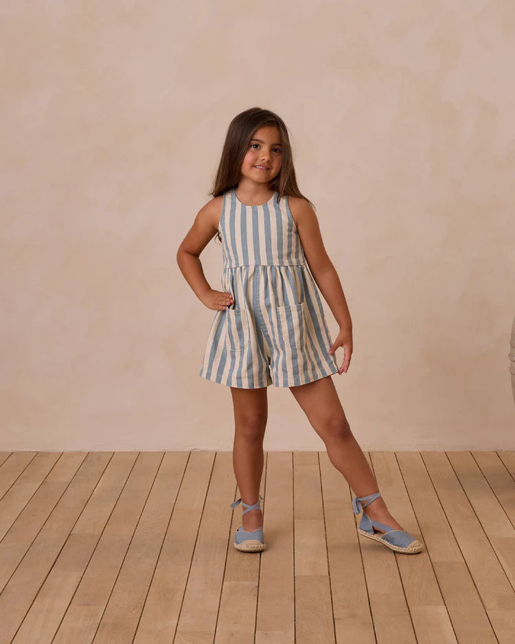 Dani Romper - Ocean Stripe | Rylee & Cru