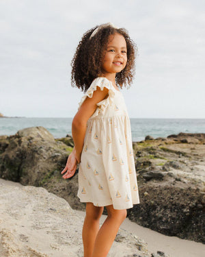 Mariposa Dress - Sailboats | Rylee & Cru