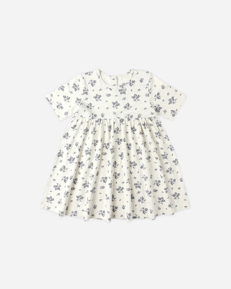 Finn Dress Kids - Blue Floral | Rylee & Cru
